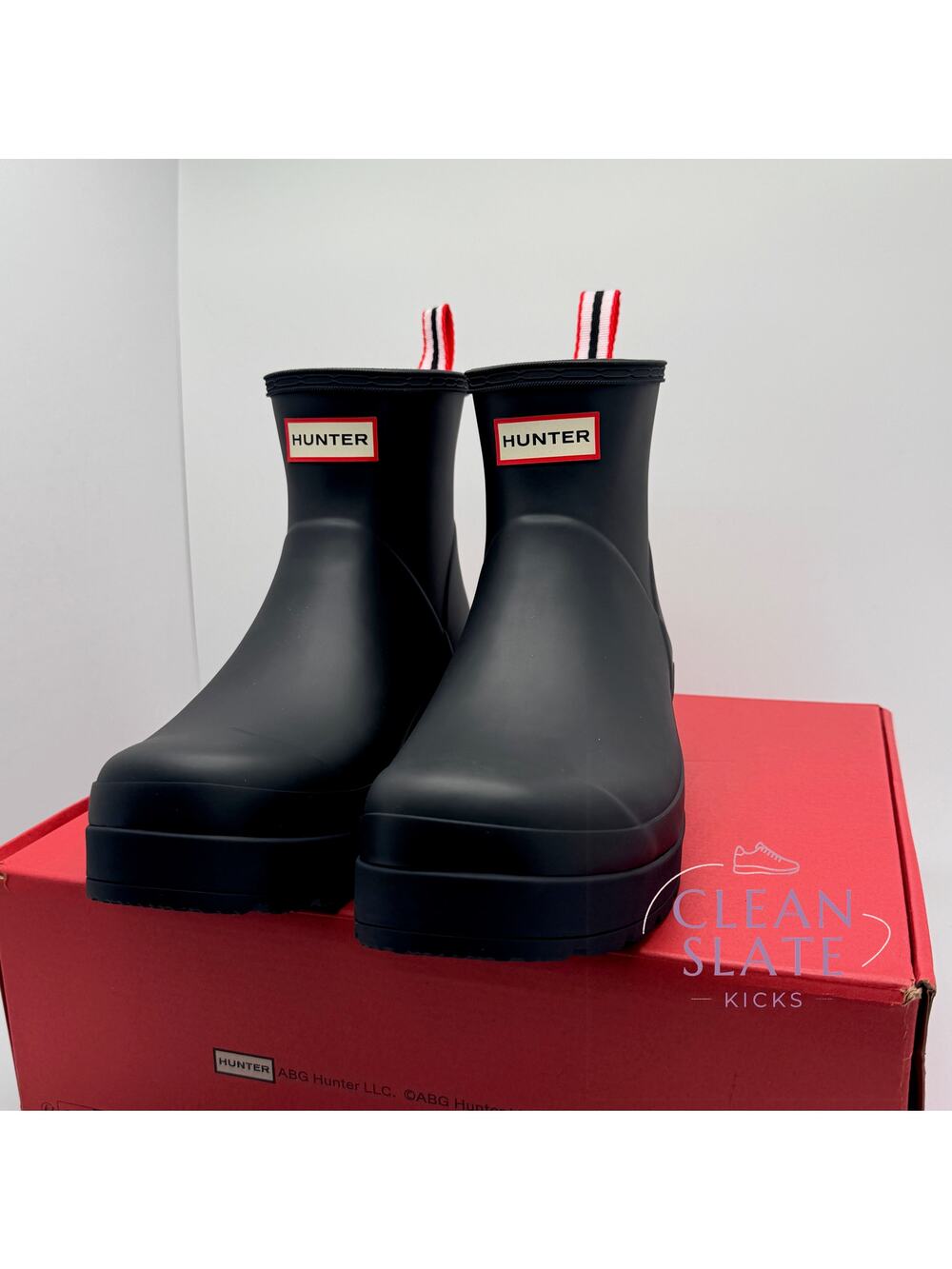 Hunter Womens Play Short Rain Boot | Black | Women's 11 NIB